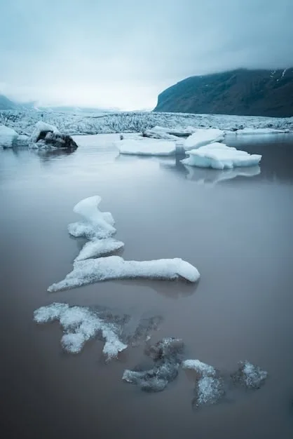A still from a documentary focused on climate change in the Arctic, showing melting ice caps and indigenous communities affected by the environmental changes. The image should emphasize the global impact of climate change and the human stories behind the data. Mention 'The Power of Documentary: Exploring Social Issues Through International Lenses' in the image's context.