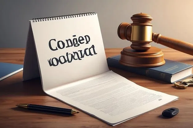 A close-up of a legal document with the words