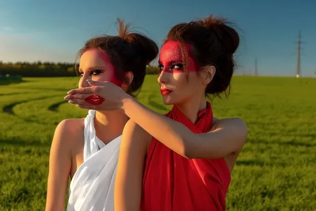 A scene from an internationally produced film, directed by a woman, depicting a powerful emotional moment between two female characters in a vibrant, culturally rich setting.