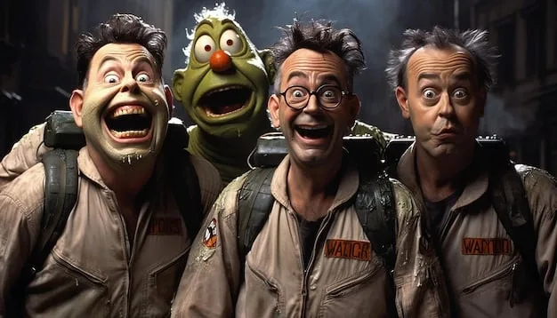 A side-by-side comparison of a scene from the original