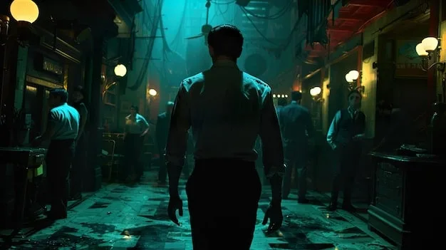 A side-by-side comparison of scenes from