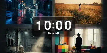 Four diverse short film scenes fading with a countdown clock, representing expiring collections.
