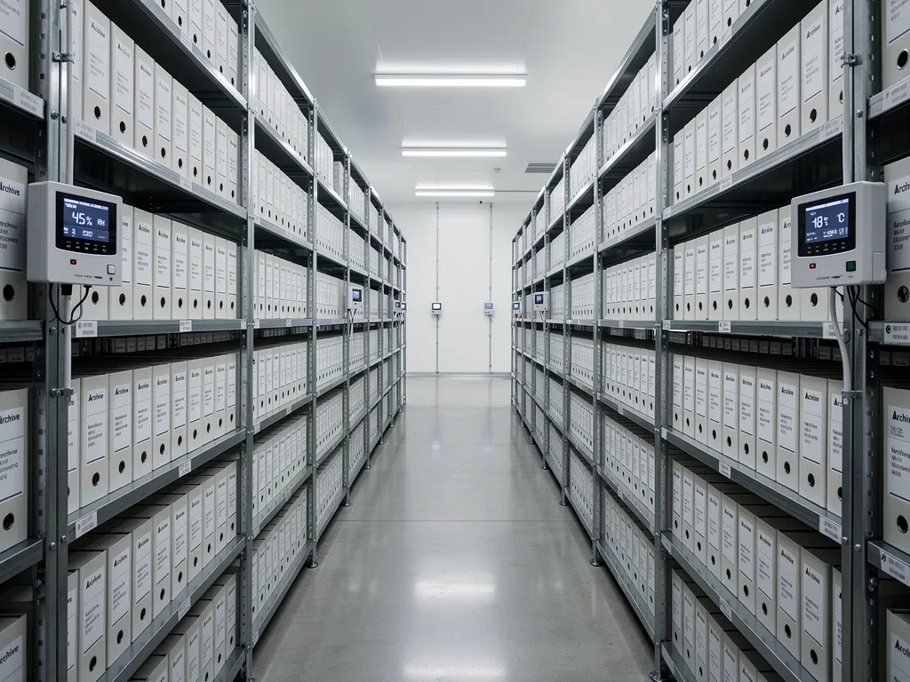Climate-controlled archive supporting long-term magnetic tape preservation