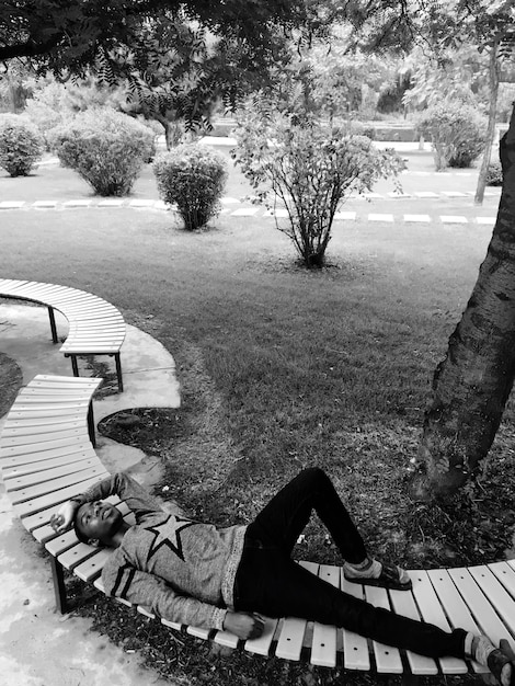 A black and white still photograph from the set of 