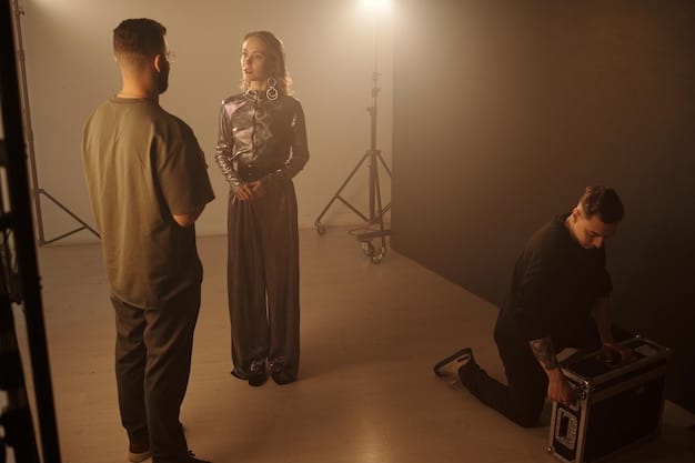 A behind-the-scenes shot of a low-budget film set, showing a small crew working with basic equipment. The scene emphasizes the resourcefulness and DIY spirit often found in cult film productions.