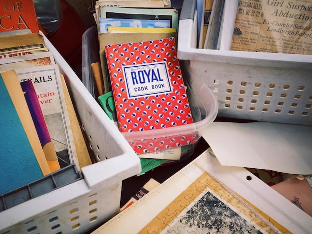 A neatly organized collection of international cult film memorabilia, including vintage posters stored in acid-free sleeves, figurines displayed in a glass cabinet with UV protection, and film reels in secure, climate-controlled storage, highlighting the meticulous care taken to preserve these valuable items.