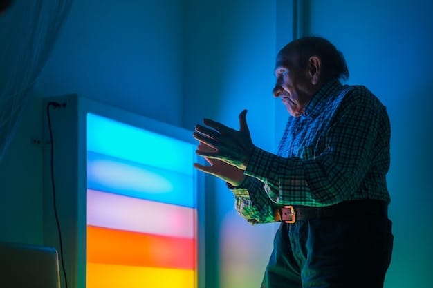 A compositor carefully adjusts the color balance and saturation on a monitor displaying a scene from a short film, using professional color grading software. The screen is filled with color wheels, histograms, and waveform scopes. Emphasis on the precision and artistry involved in color correction within the short film post-production workflow.