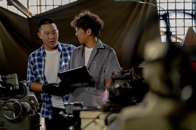 An international film school hosting a film festival showcasing student projects. Industry professionals, including directors and producers, are attending the event, interacting with students, and providing feedback. The scene highlights the school's efforts to connect students with the film industry.
