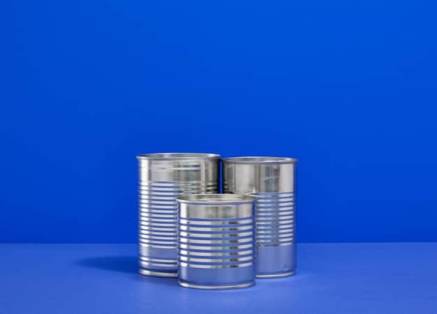 A somewhat abstract shot of a can of 