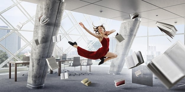 A close-up shot of the 'Jump to Conclusions' mat from 'Office Space', emphasizing its quirky and absurd nature, which contributed to the film's cult appeal.