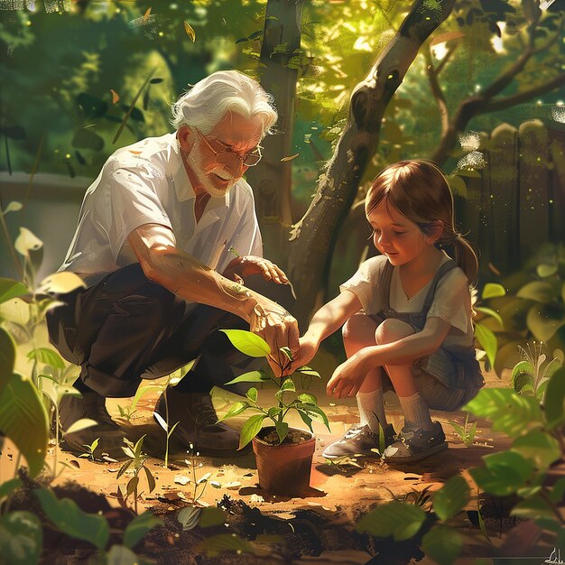 A scene from Harold and Maude shows them planting trees. Maude is smiling serenely, while Harold looks on with a hint of curiosity. The contrast in their ages and attitudes is apparent, depicting the film's central relationship and themes of embracing life, solidifying The Unlikely Success: How 'Harold and Maude' Became a Cult Classic Despite Initial Criticism.